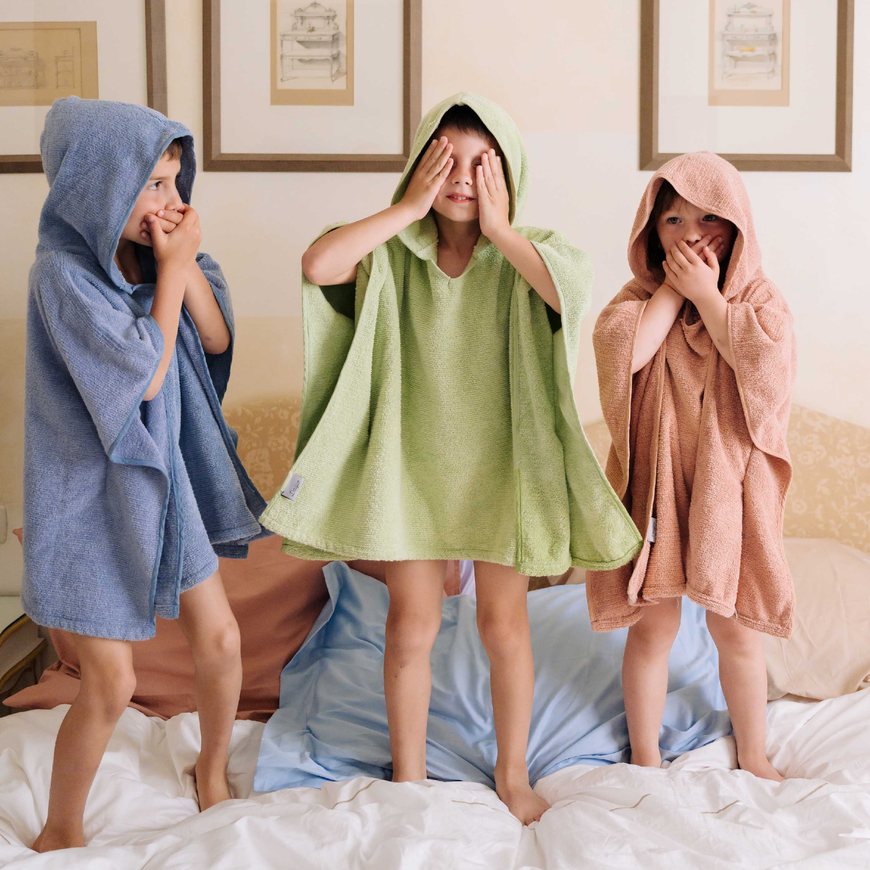 Badeponcho
- S (2-4 Jahre)- Pistazie- Klassische Baumwolle - Dalfilo