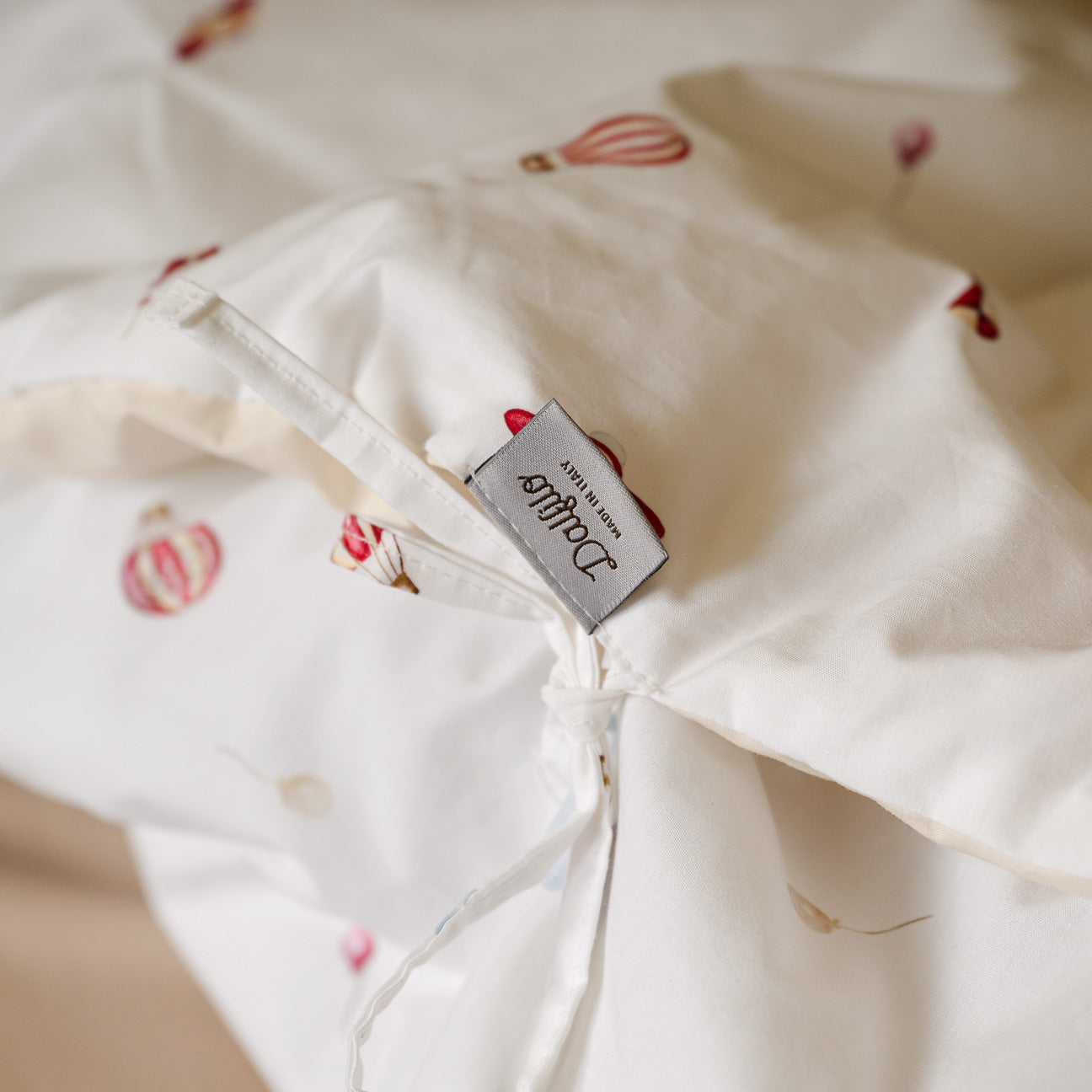 Fußsack für den Kinderwagen für Neugeborene
- 0–6 Monate- Wolken- Perkal - Dalfilo