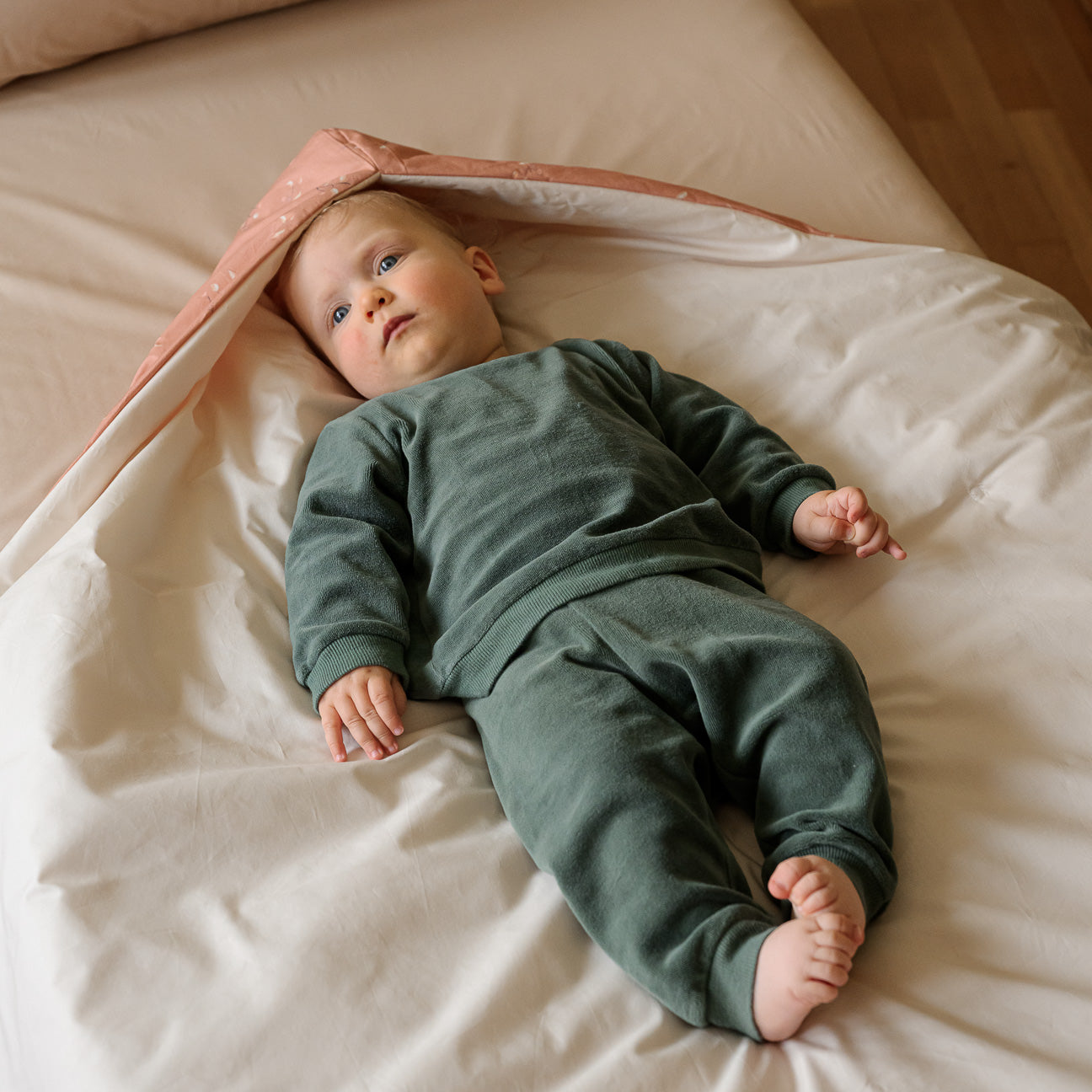 Fußsack für den Kinderwagen für Neugeborene
- 0–6 Monate- Foliage- Perkal - Dalfilo
