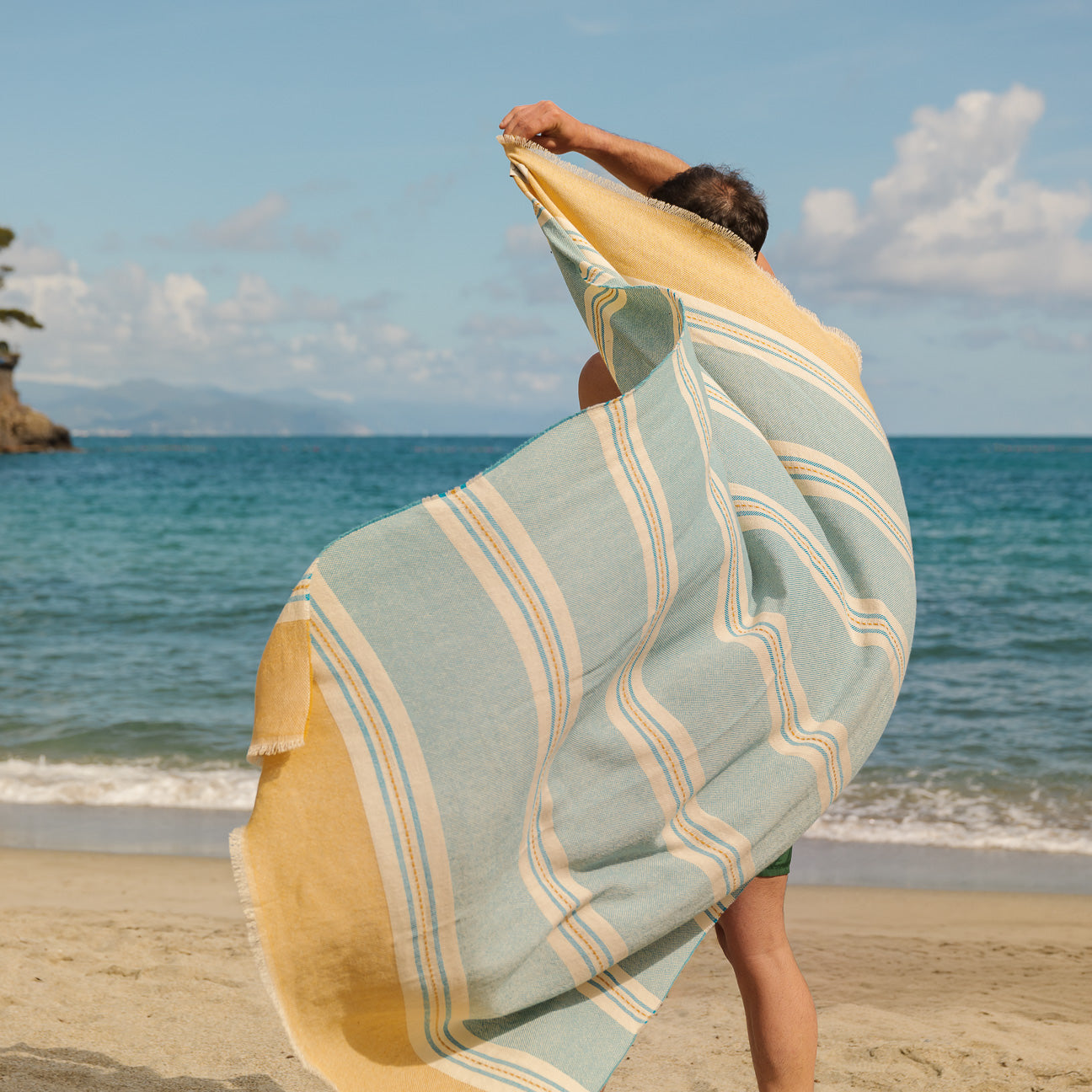 Strandtuch Brise
- 100x175 cm- Welle- Baumwolle - Dalfilo