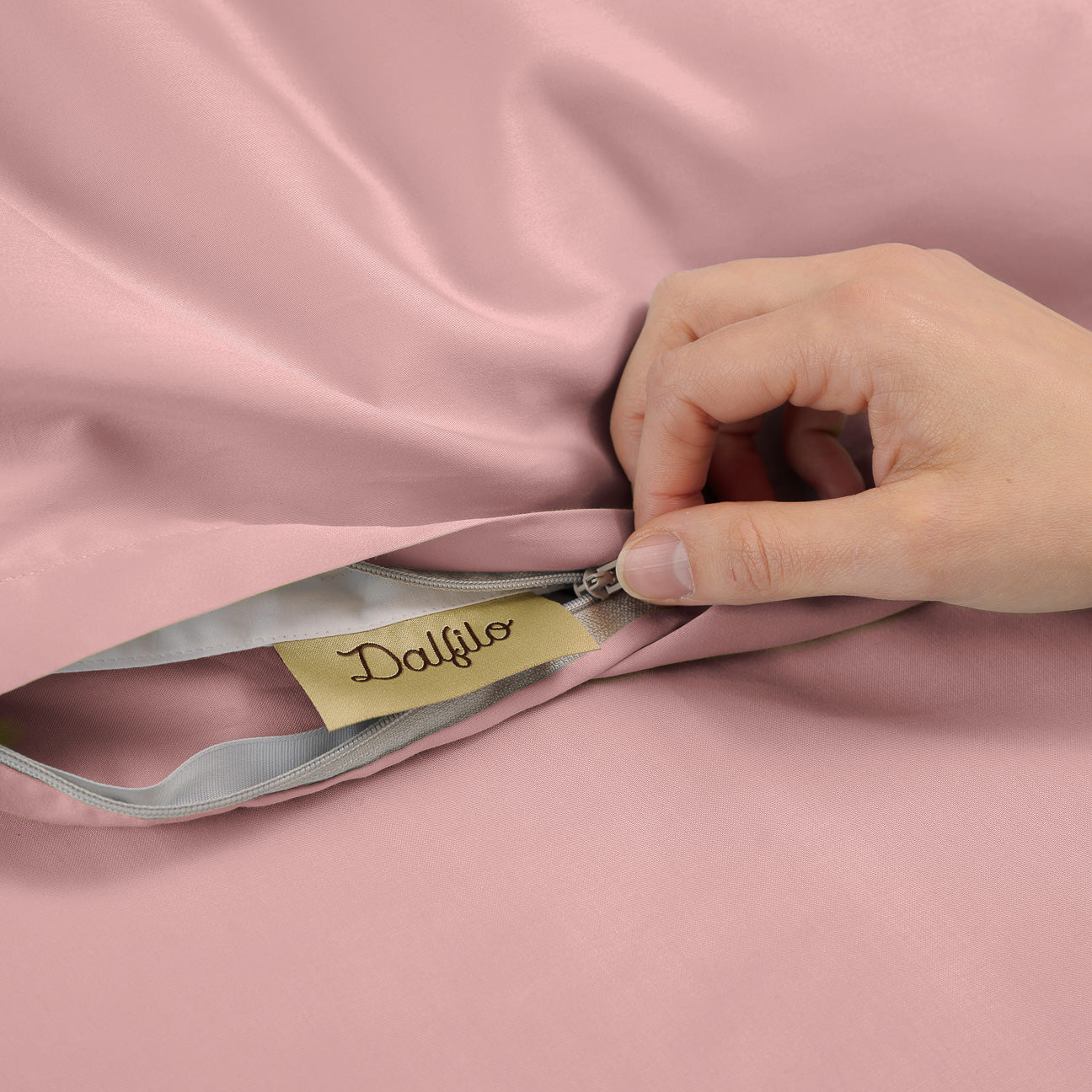 Baumwolle Bettbezug
- 135x200 cm- Mauve- Perkal - Dalfilo