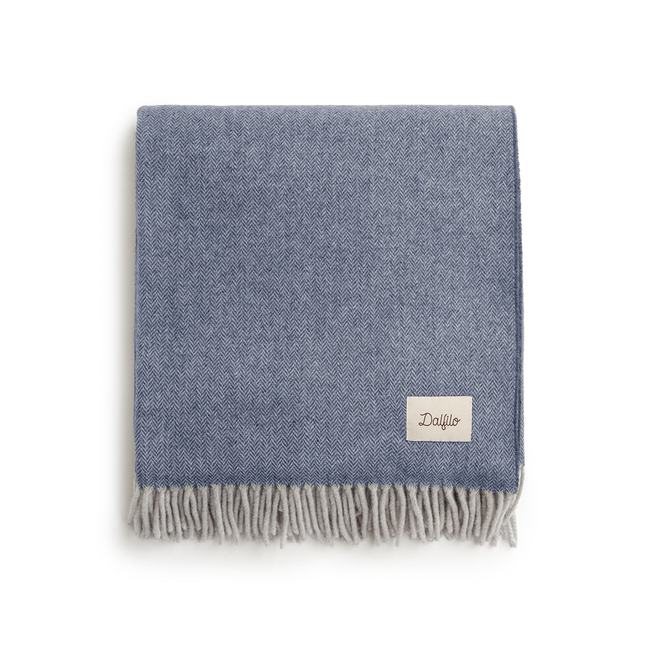 Wolldecke
- 130x180 cm- Denim- Regenerierter Wolle - Dalfilo