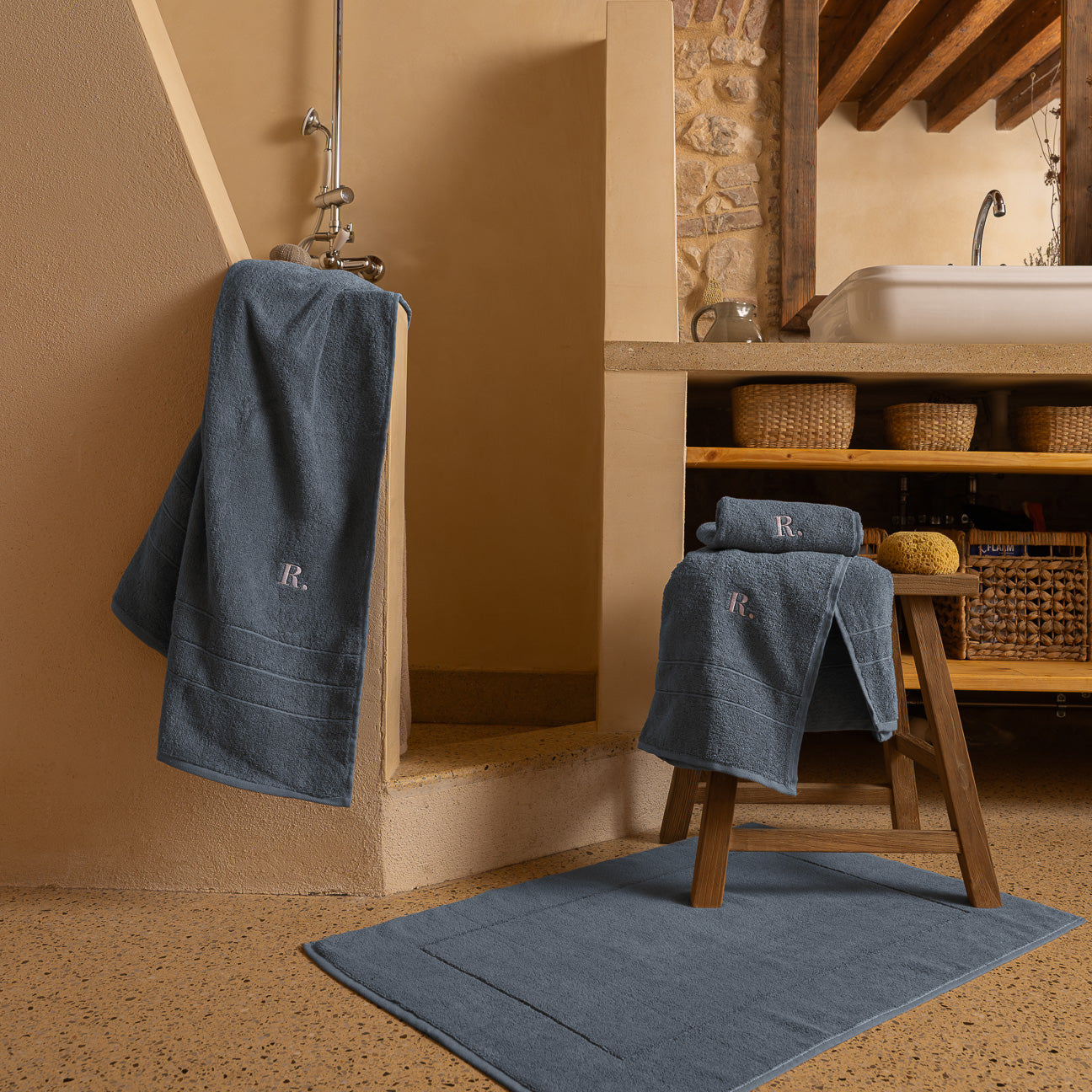 Klassik Set 4-Teilig
- Einheitsgröße- Denim- Baumwolle - Dalfilo