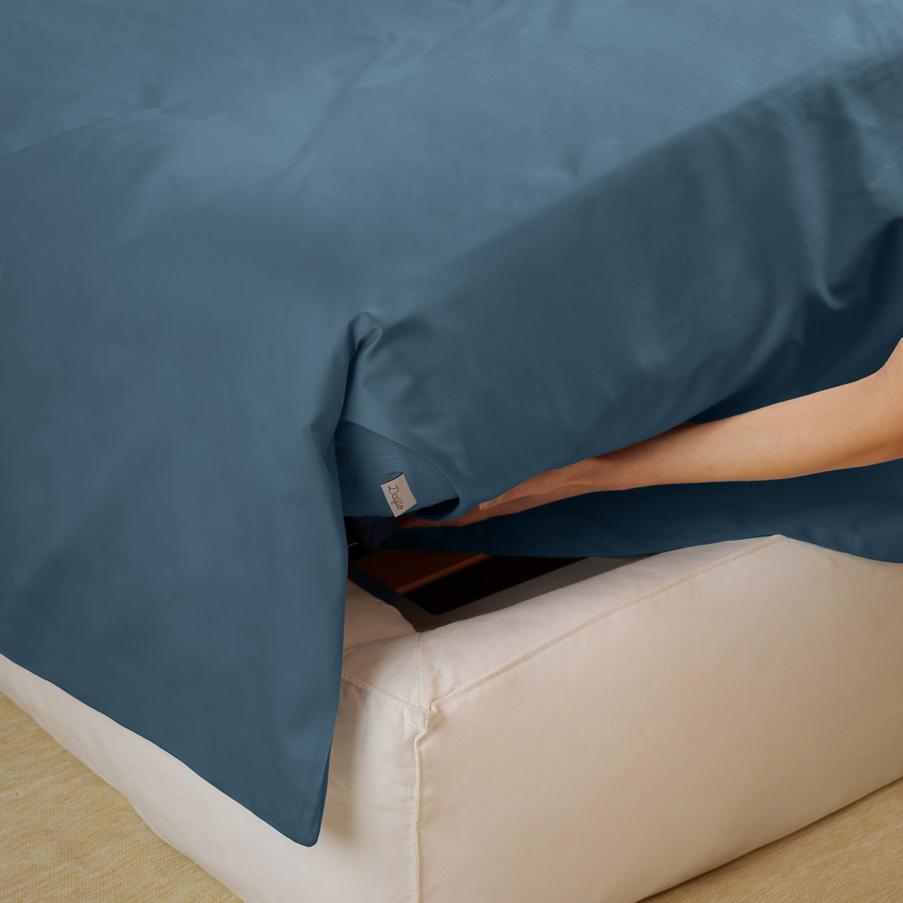 Baumwolle Bettbezug
- 135x200 cm- Denim- Perkal - Dalfilo