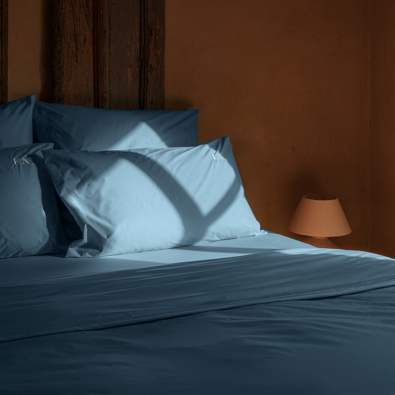 2er-Set Baumwolle Kissenbezug
- 40x80 cm- Denim- Perkal - Dalfilo