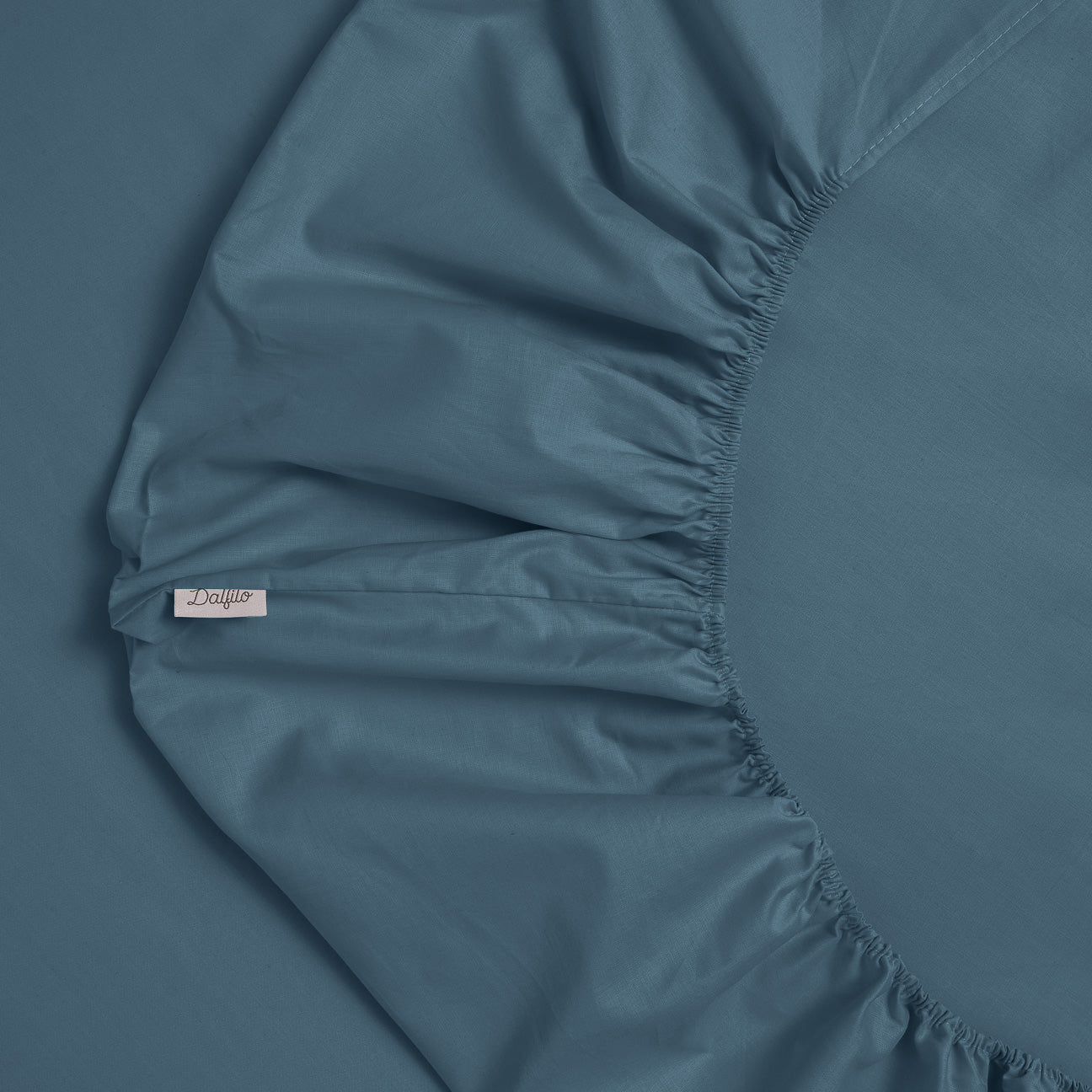 Baumwolle Spannbettlaken
- 90x200 cm- Denim- Perkal - Dalfilo